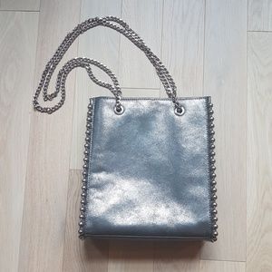 Zara silver bag